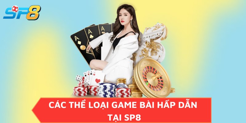 Các thể loại game bài hấp dẫn tại SP8