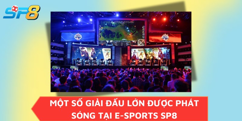 Một số giải đấu lớn được phát sóng tại E-sports SP8